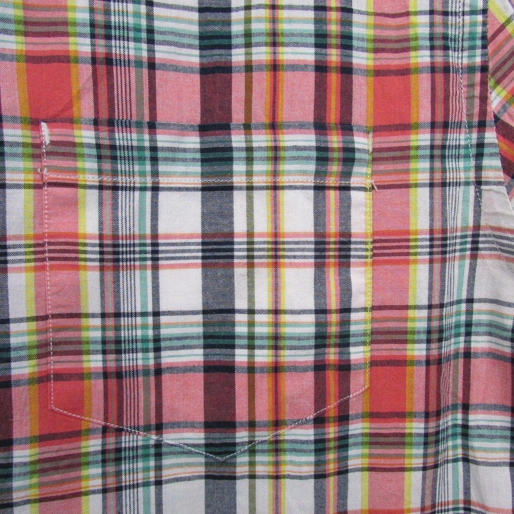 Black Brown 1826 Shirt Mens XL Multicolor Plaid Short Sleeve Button Front Casual - Picture 5 of 10